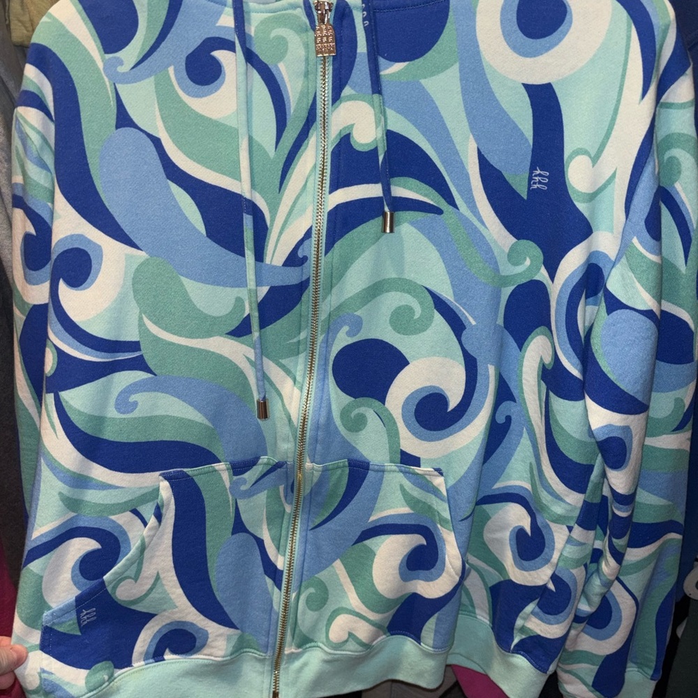 Hill House Blue & Teal Swirl Zip Hoodie